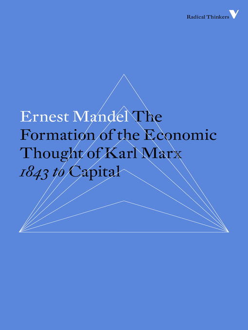 Title details for The Formation of the Economic Thought of Karl Marx by Ernest Mandel - Available